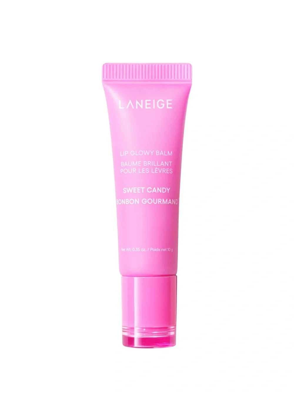 LANEIGE Lip Glowy Balm Travel Size Duo — Sweet Candy Pink & Vanilla 5g each